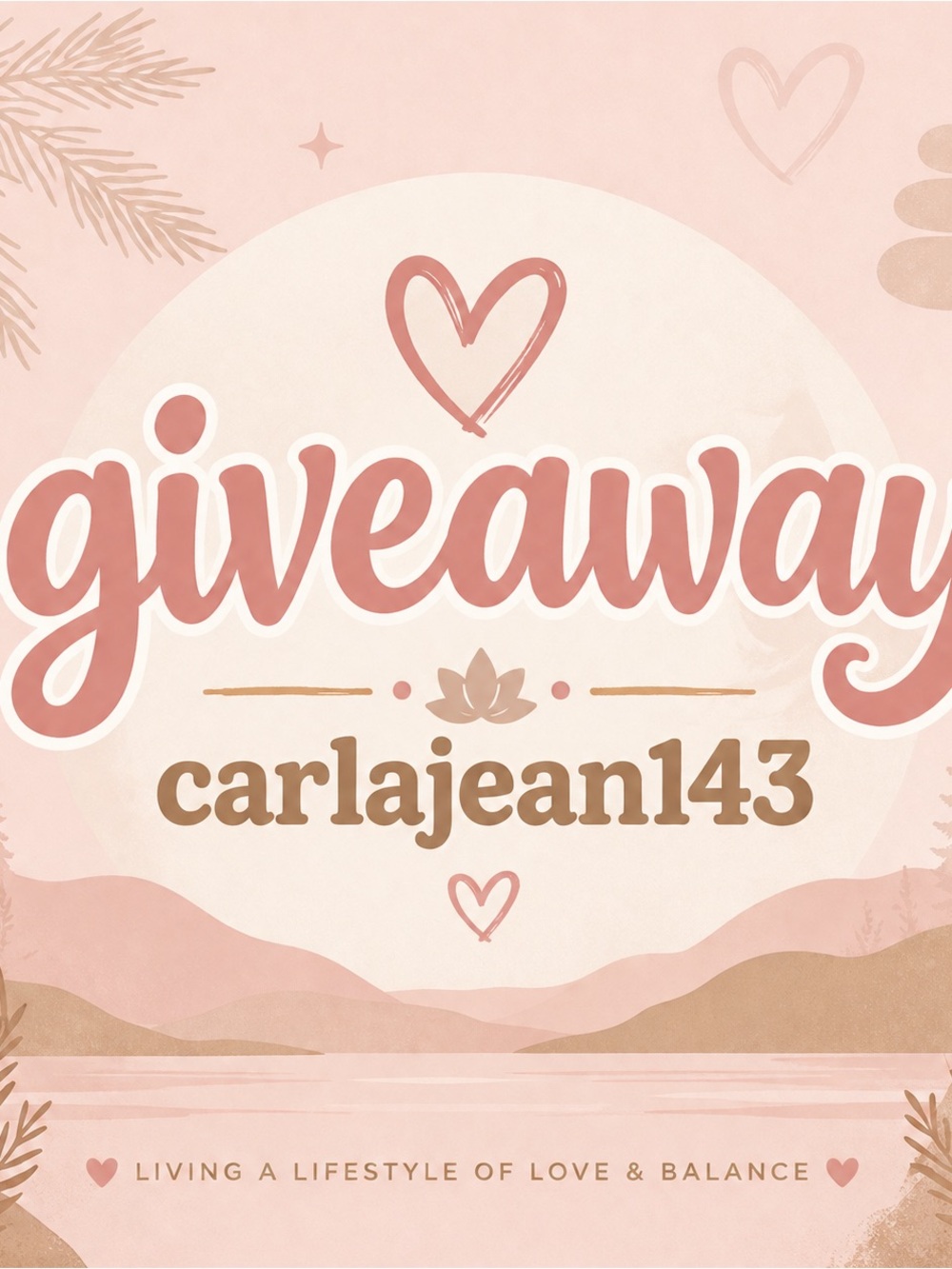 Giveaway From CarlaJean143 & FREE SHIPPING
